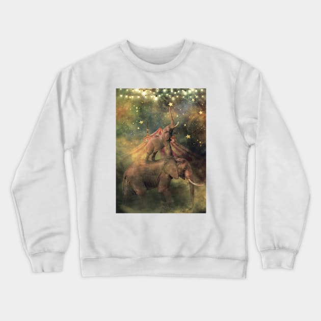 Star Wishes Crewneck Sweatshirt by Phatpuppy Art